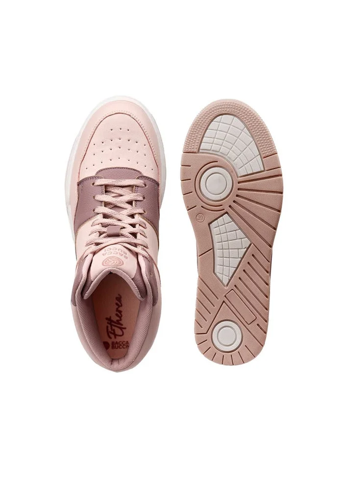 Bacca Bucci BABY PINK ETHEREA Pop High-Top Sneakers for Women | Best Price UAE
